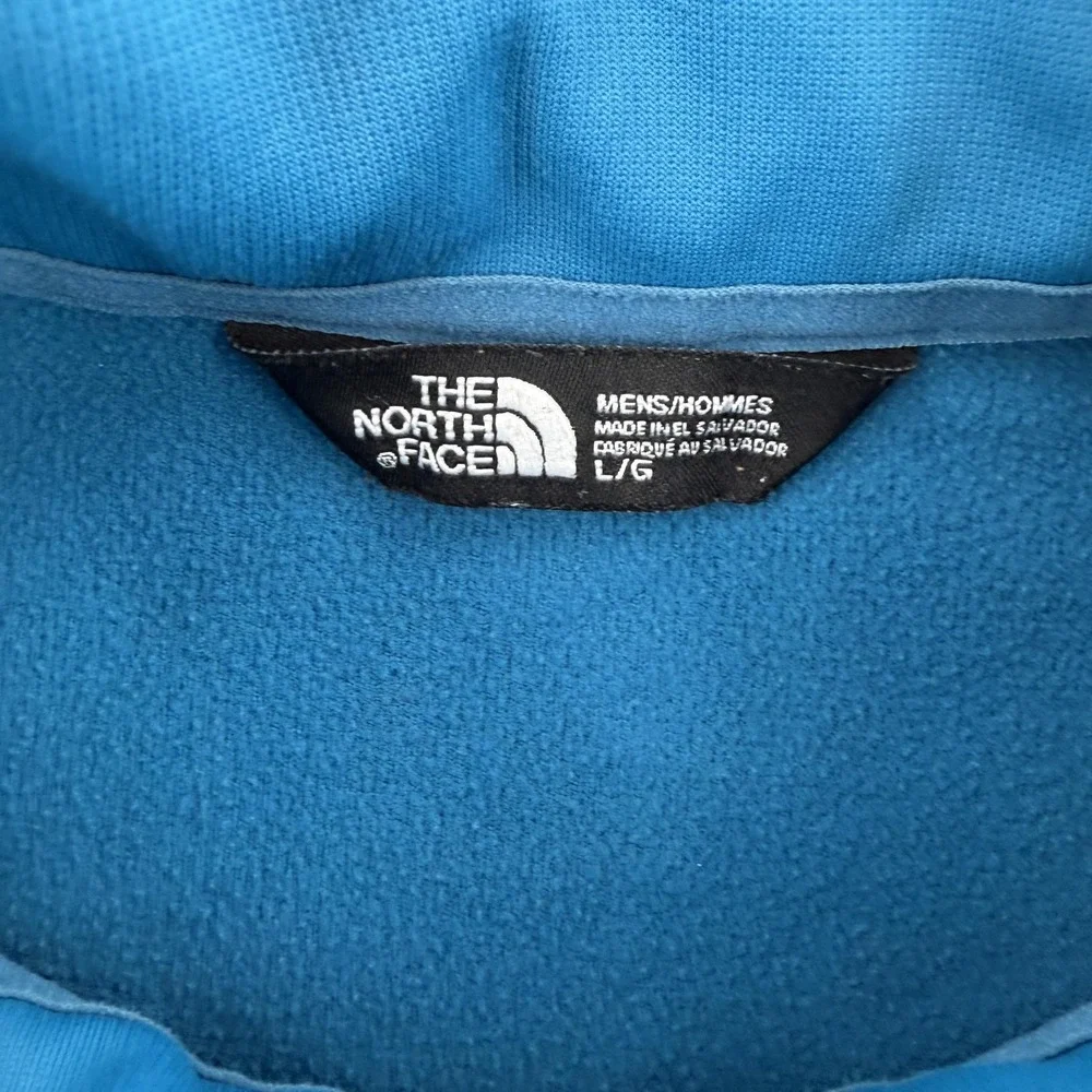 The North Face Canyonlands Jacket Mens Large Blue Softshell Fleece Lined Outdoor